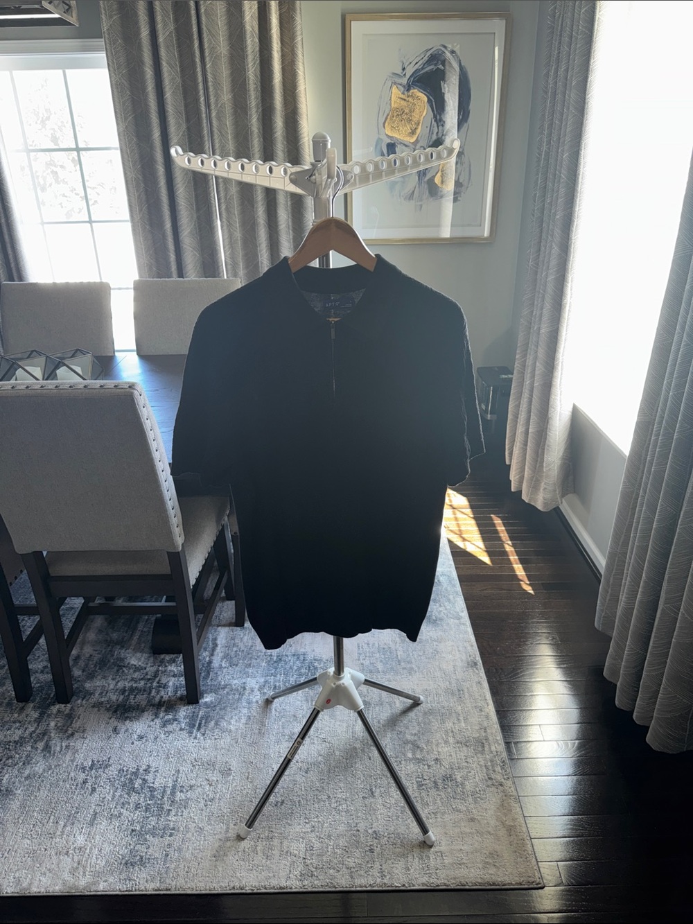 Apt. 9 Black Half-Zip Short-Sleeve Sweater